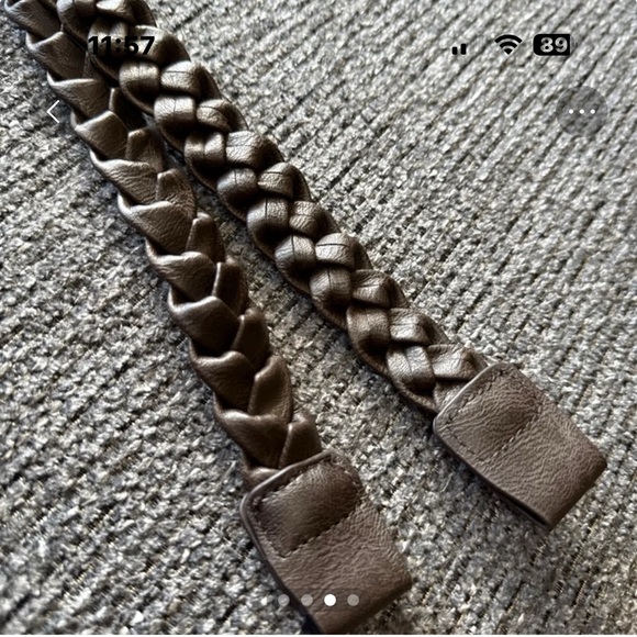 Braided Brown Miche Purse Handles - Picture 2 of 4